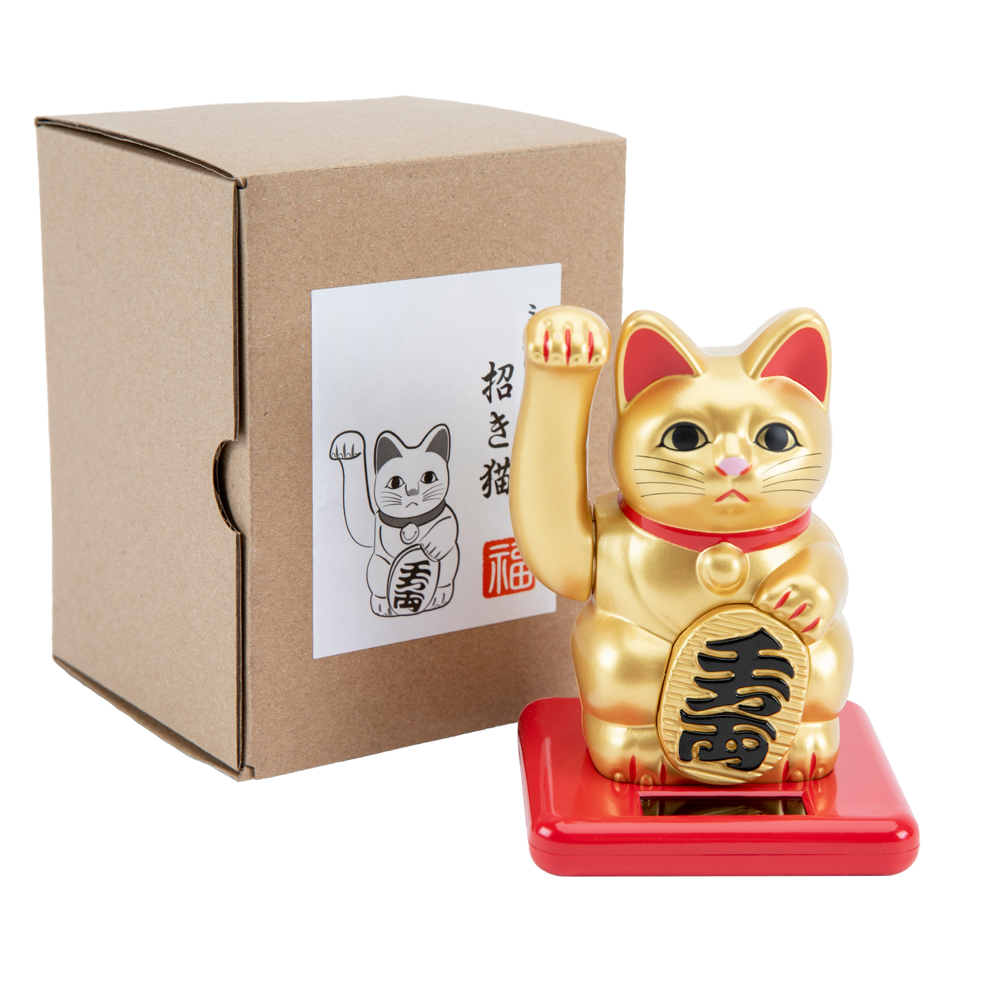 Waving Cat: Solar-Powered Maneki Neko