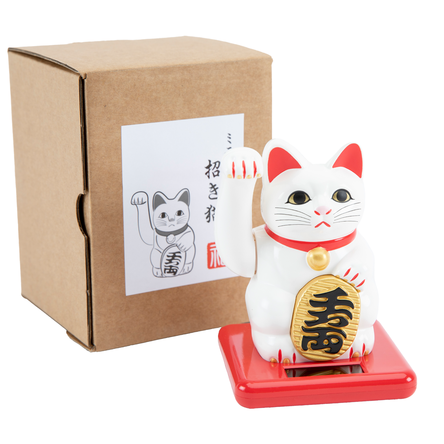 Waving Cat: Solar-Powered Maneki Neko