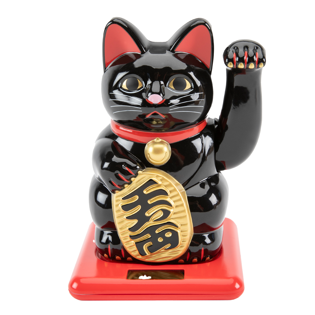 Waving Cat: Solar-Powered Maneki Neko