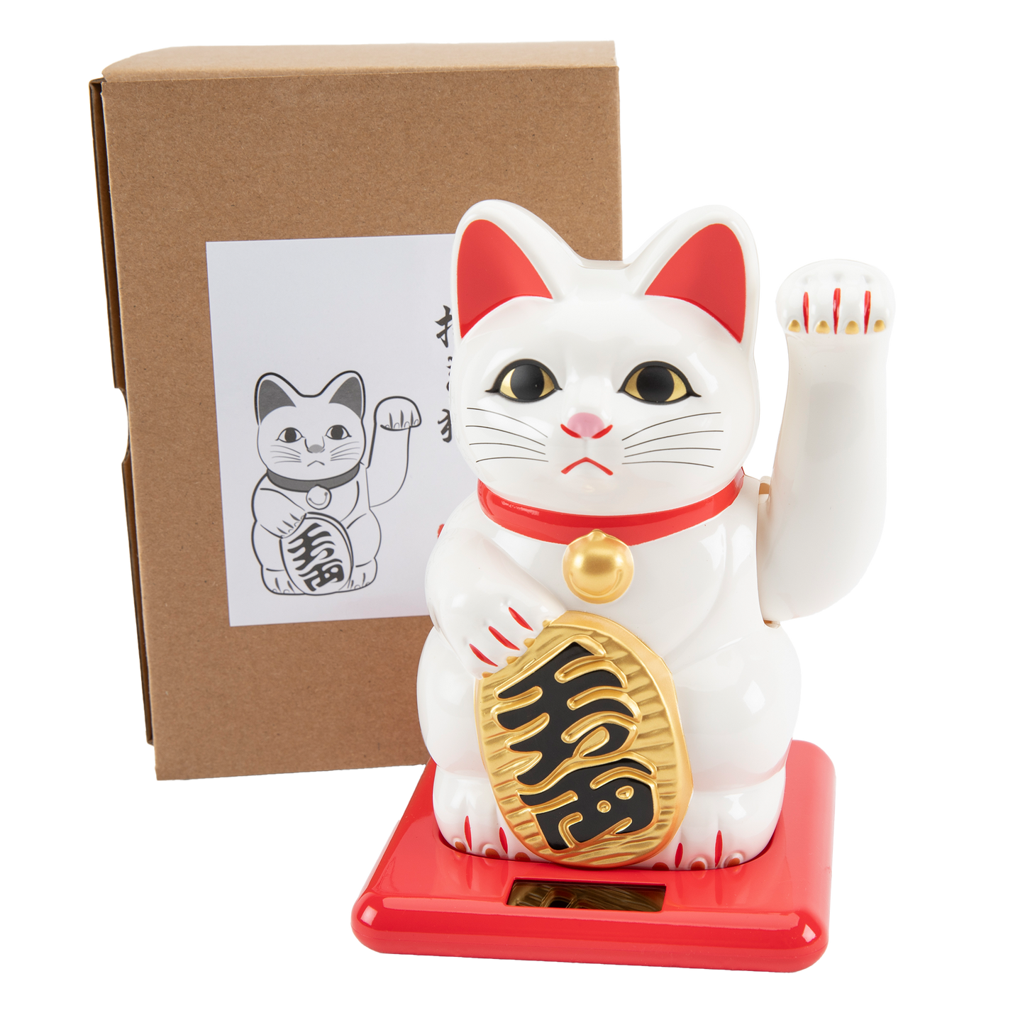 Waving Cat: Solar-Powered Maneki Neko