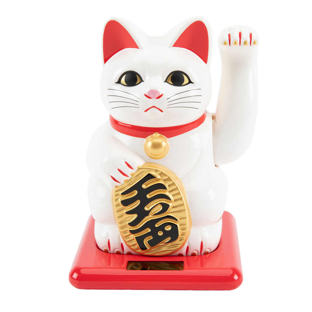 Waving Cat: Solar-Powered Maneki Neko
