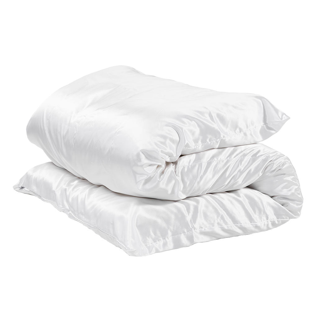 White discount silk blanket