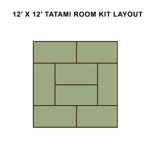12' x 12' Tatami Room Kit Layout