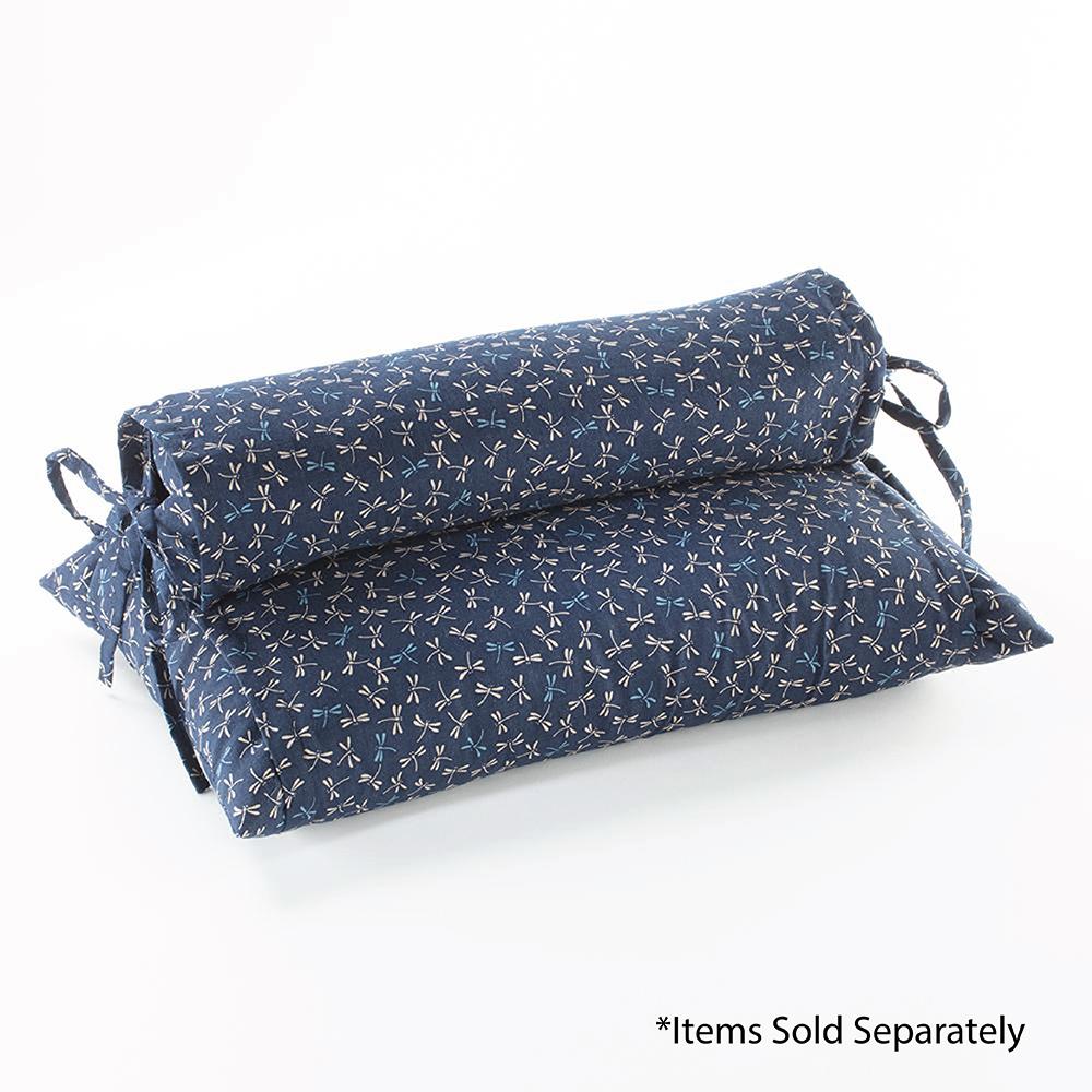 J-Life Tombo Navy Buckwheat Hull Pillow