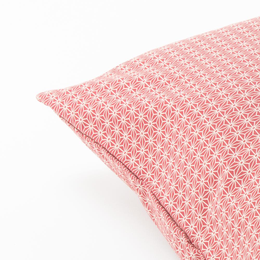 J-Life Asa No Ha Red #2 Zabuton Floor Pillow_Pillows & Shams