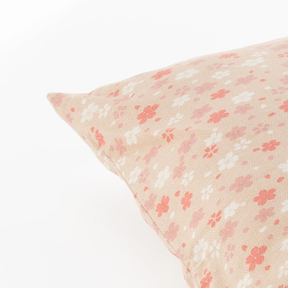 J-Life Cherry Blossom Tan Zabuton Floor Pillow_Pillows & Shams