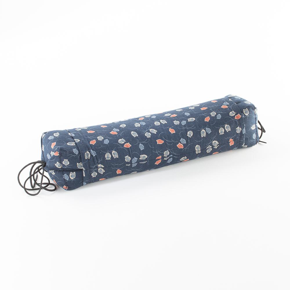 J-Life Fukurou Navy Buckwheat Hull Pillow_Pillows & Shams_Buckwheat Hull Pillow