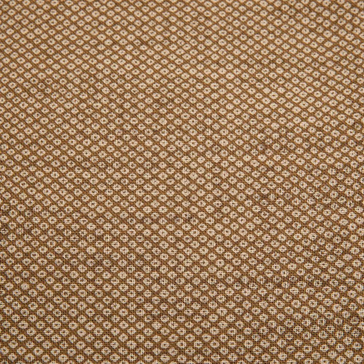 J-Life Dotto Tan Buckwheat Hull Pillow - COVER ONLY