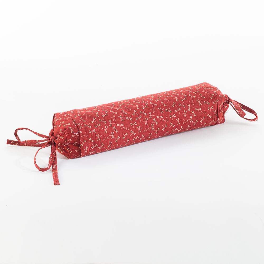 J-Life Tombo Red Buckwheat Hull Pillow_Pillows & Shams_Buckwheat Hull Pillow