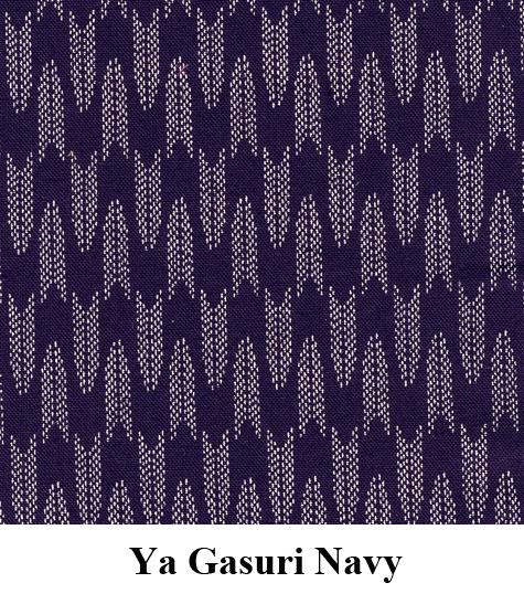 J-Life Ya Gasuri Navy Zabuton Floor Pillow_Pillows & Shams_Zabuton Floor Pillows