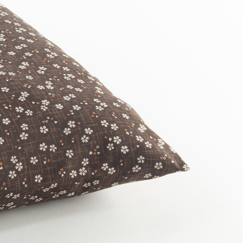 J-Life Sakura Brown Zabuton Floor Pillow_Pillows & Shams