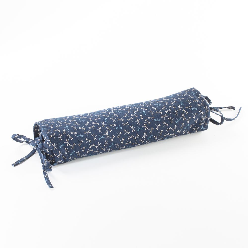 J-Life Tombo Navy Buckwheat Hull Pillow_Pillows & Shams_Buckwheat Hull Pillow