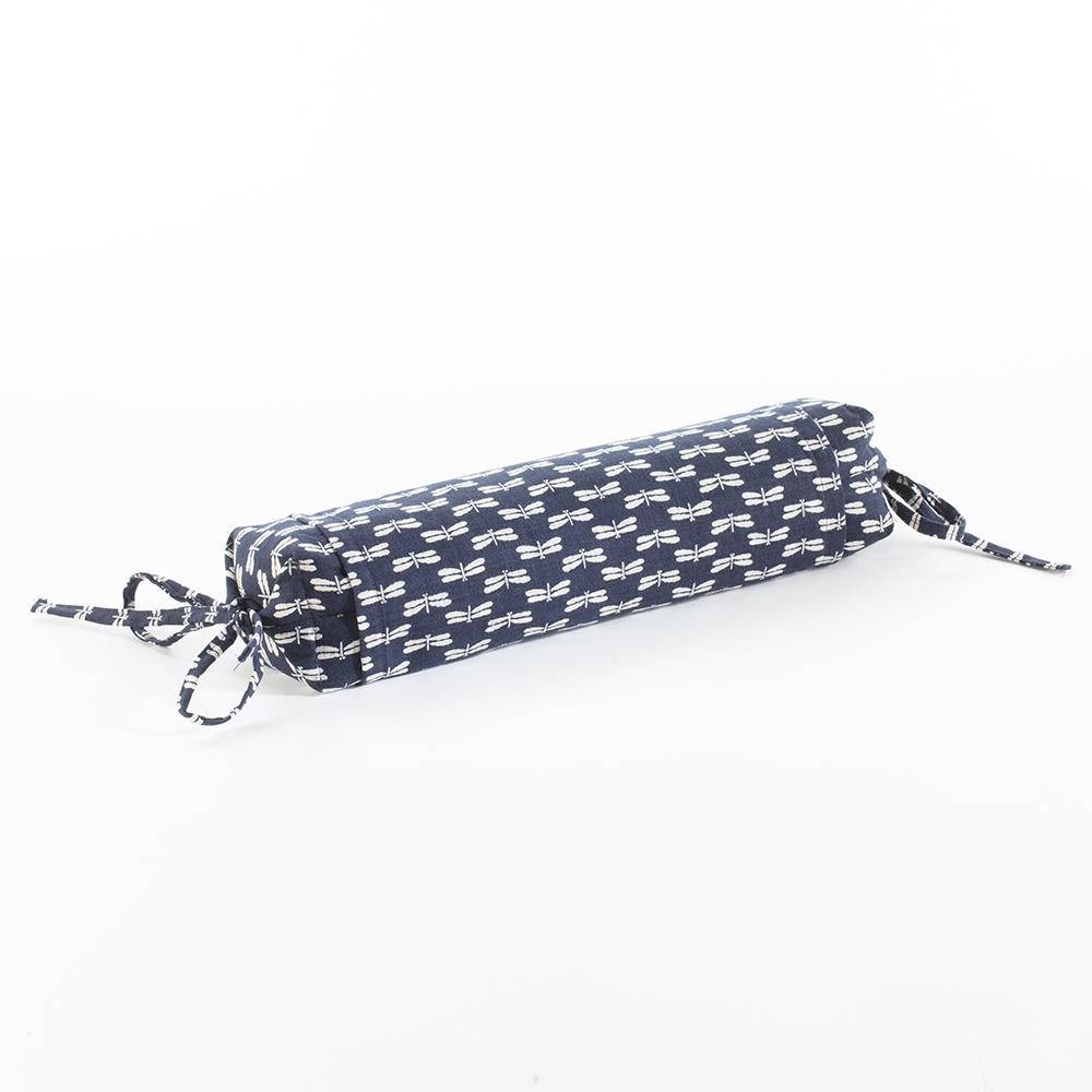 J-Life New Tombo Navy Buckwheat Hull Pillow_Pillows & Shams_Buckwheat Hull Pillow