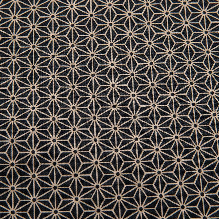 J-Life Asa No Ha Black Buckwheat Hull Pillow - COVER ONLY