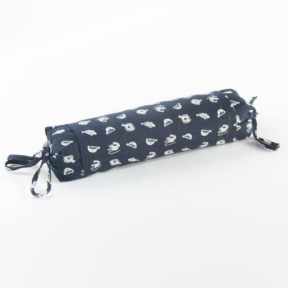 J-Life Marin Navy Buckwheat Hull Pillow_Pillows & Shams_Buckwheat Hull Pillow