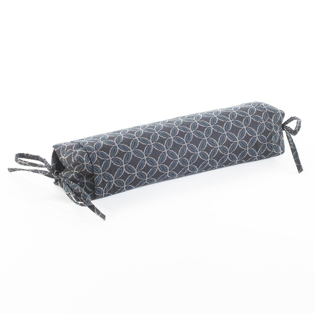 J-Life Marugata Navy Buckwheat Hull Pillow_Pillows & Shams_Buckwheat Hull Pillow