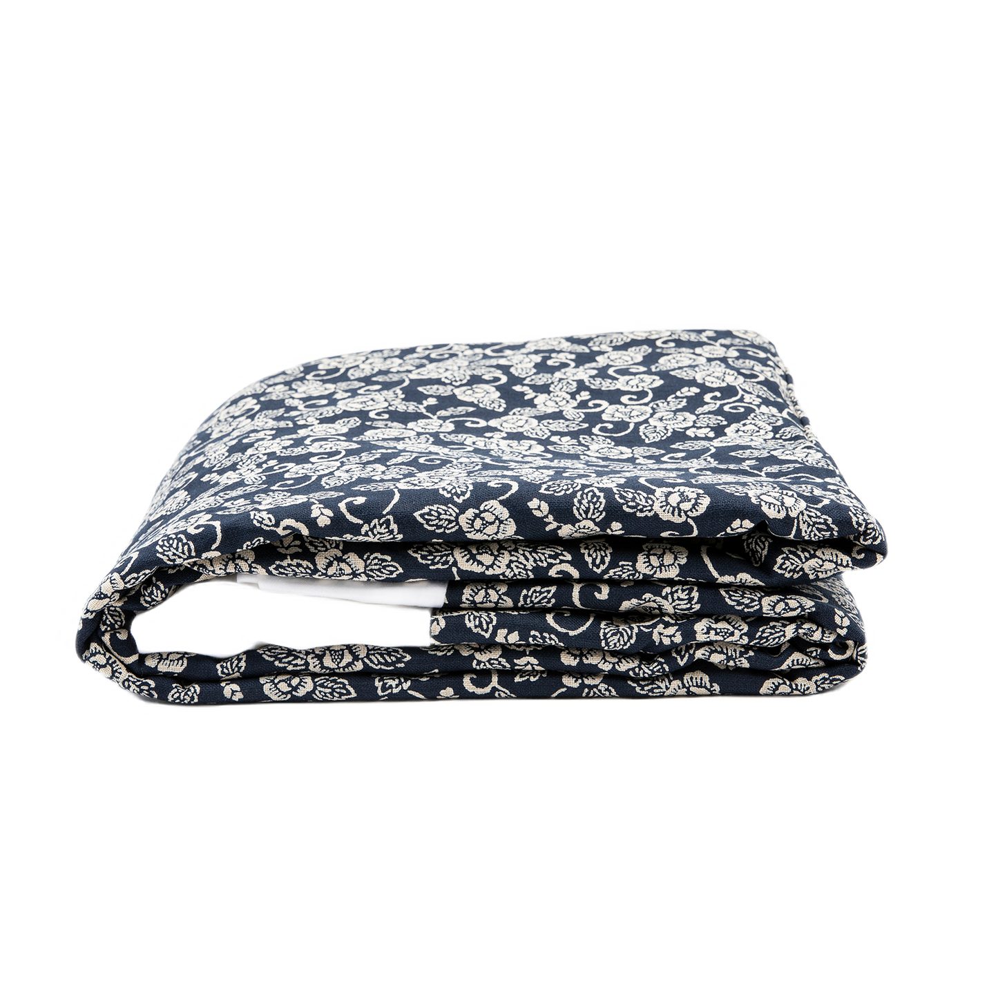 J-Life Hana Navy Custom Kakefuton with Removable Cover_Kakefutons_Kakefuton with custom cover_Japan Tradition