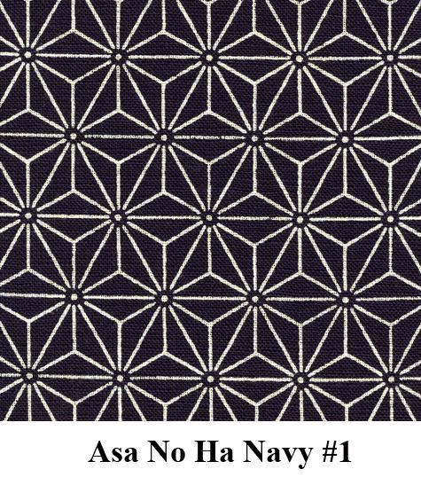 J-Life Asa No Ha Navy #1 Zabuton Floor Pillow_Pillows & Shams_Zabuton Floor Pillows