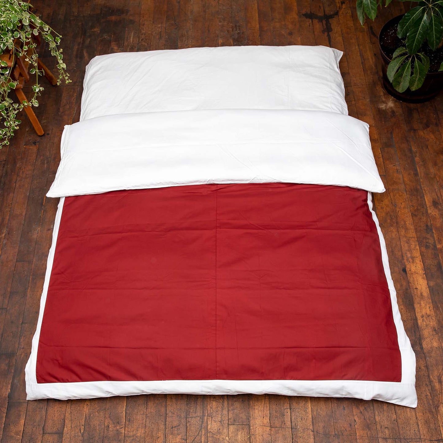 J-Life Burgundy Custom Kakefuton with Removable Cover_Kakefutons