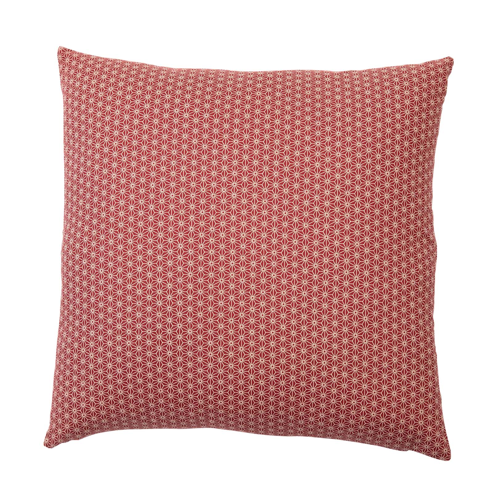 Asa No Ha Red Throw Pillow
