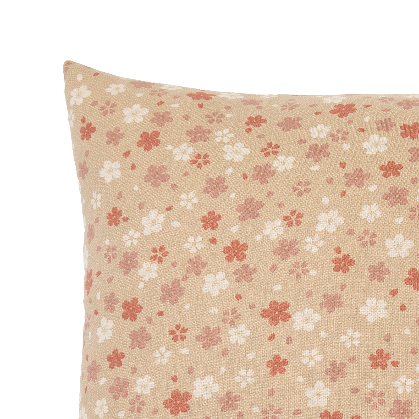 Cherry Blossom Tan Throw Pillow_Pillows & Shams