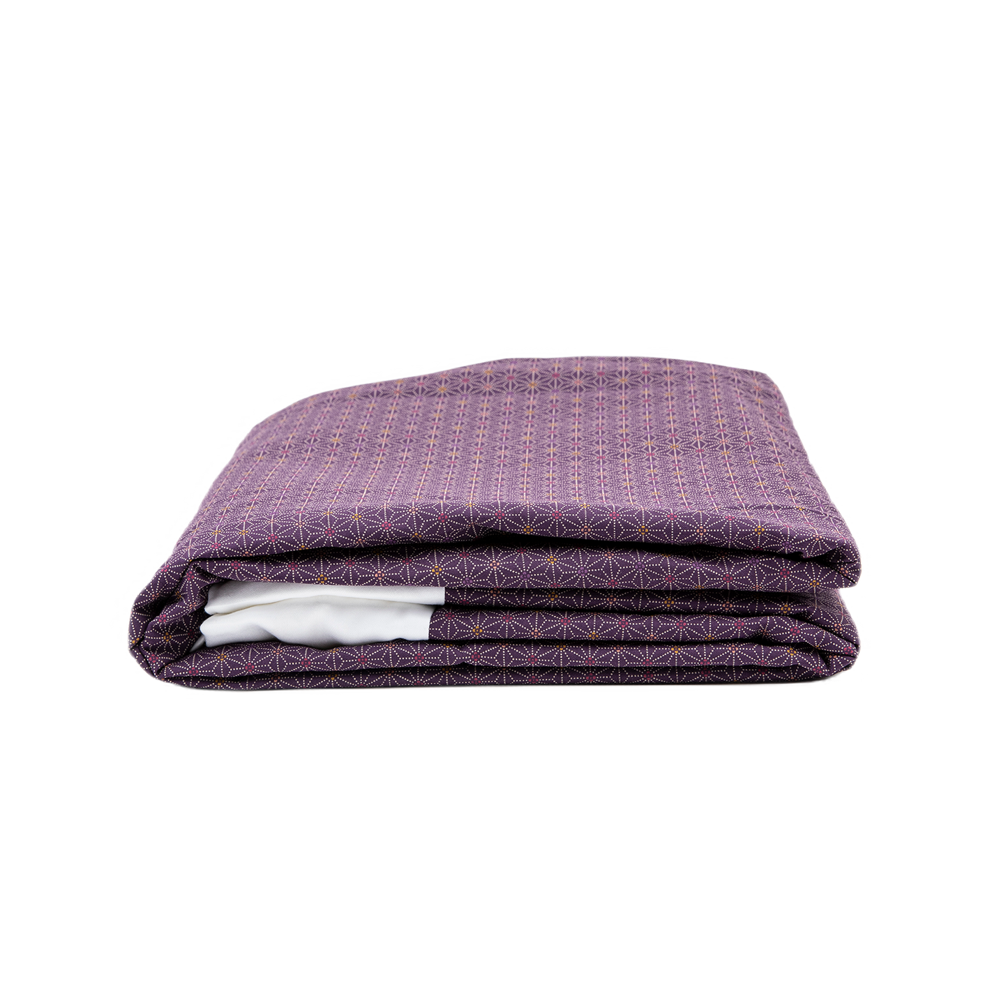 J-Life Asa No Ha Purple #3 Custom Kakefuton with Removable Cover_Kakefutons_Kakefuton with custom cover_Japan Tradition_Sleep System
