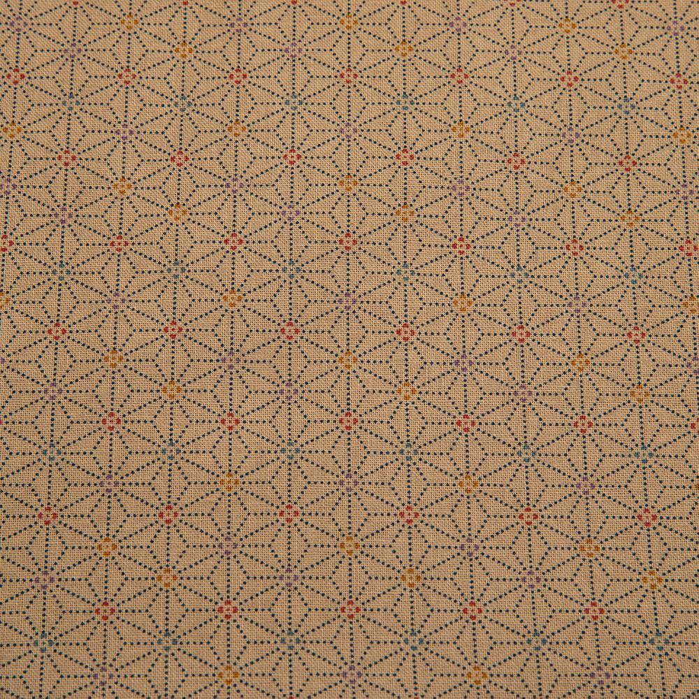 Imported Japanese Fabric - Asa No Ha Gold_Fabric_Imported from Japan_100% Cotton_Japanese Sleep System