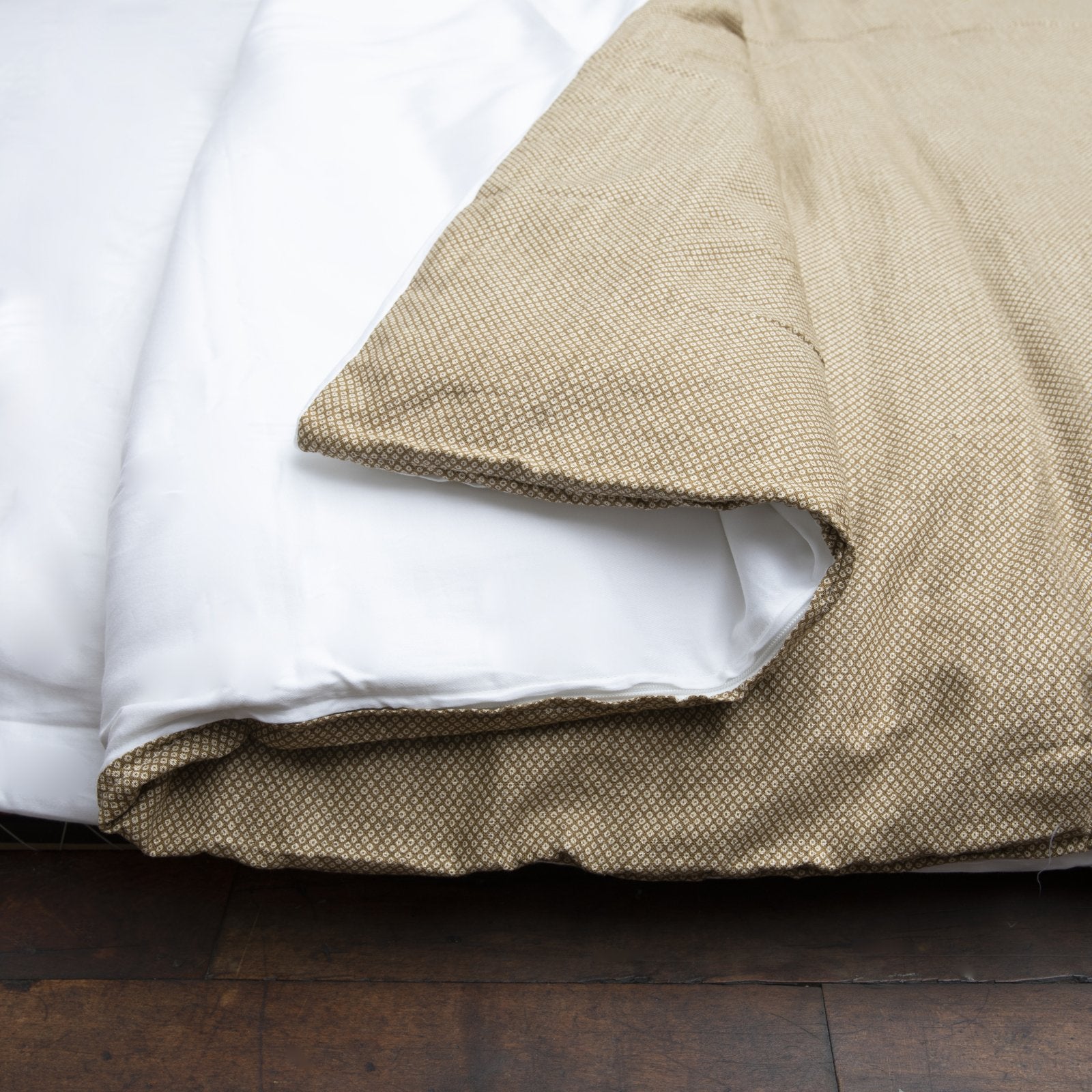 J-Life Dotto Tan Custom Kakefuton with Removable Cover_Kakefutons_Kakefuton with custom cover_Japan Tradition_Sleep System_Handmade__1__2