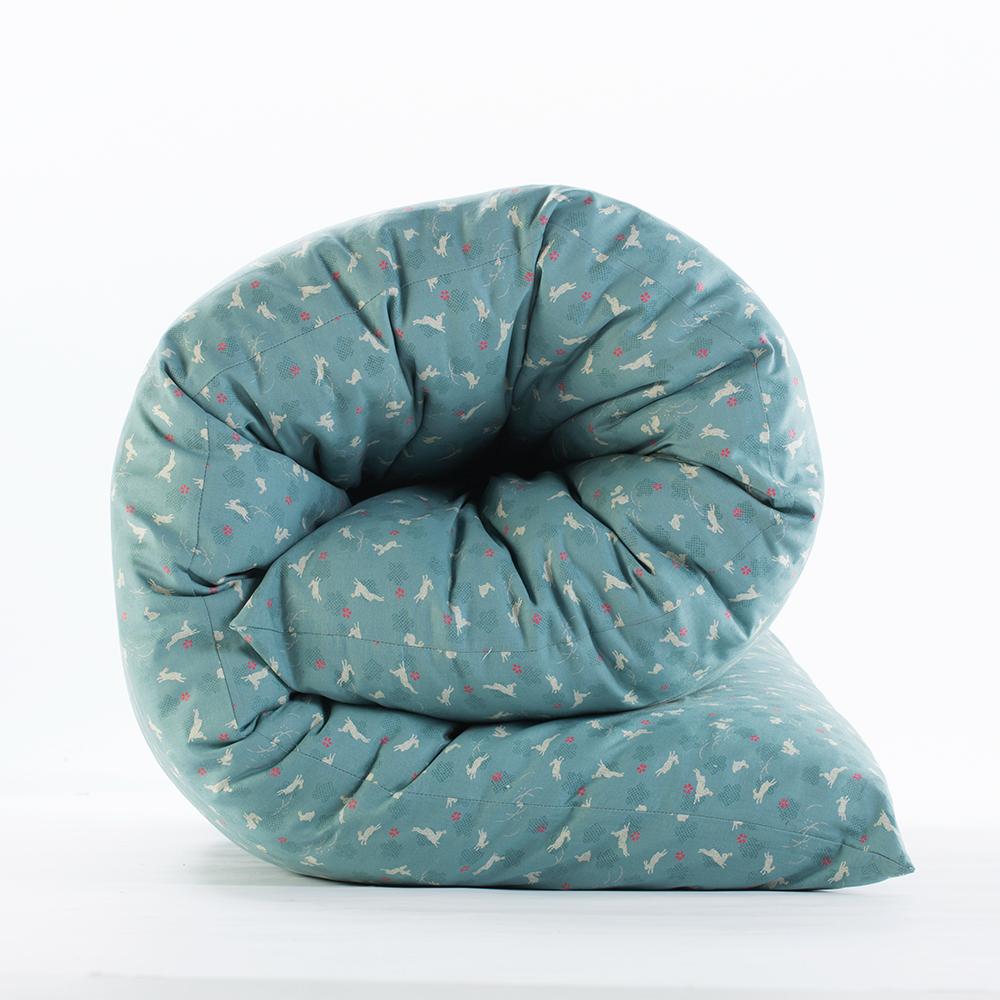 Shiki Futon Usagi Sky Blue Removable COVER ONLY