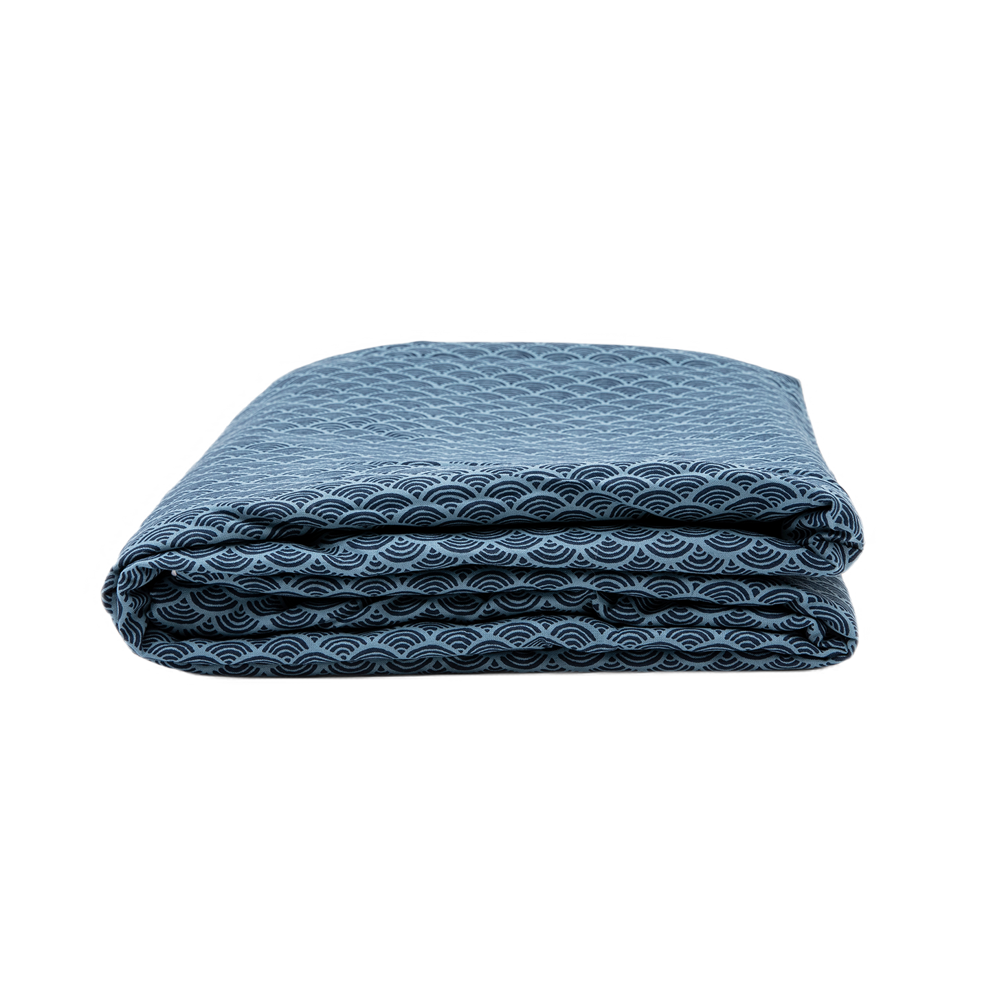 J-Life Nami Blue Custom Kakefuton with Removable Cover_Kakefutons_Kakefuton with custom cover_Japan Tradition_Sleep System_Handmade