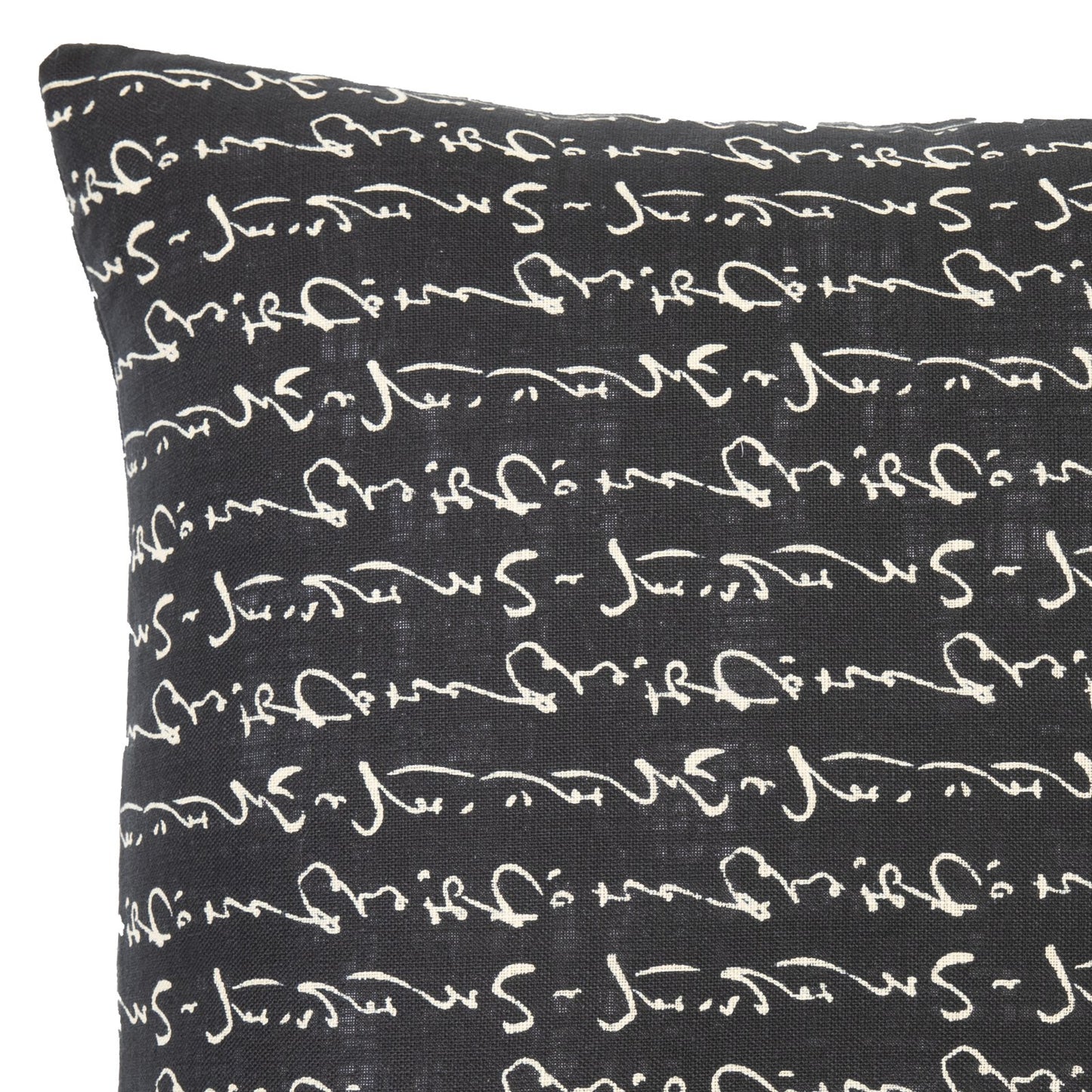 Kanji Black Throw Pillow_Pillows & Shams