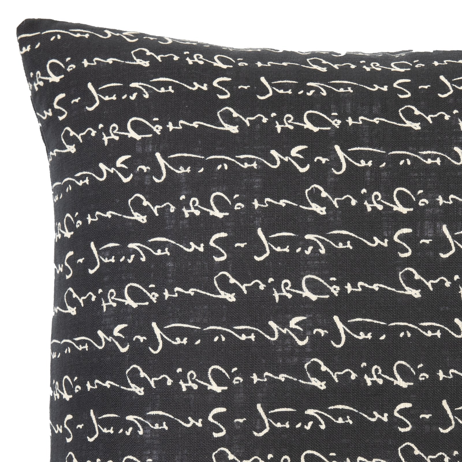 Kanji Black Throw Pillow_Pillows & Shams
