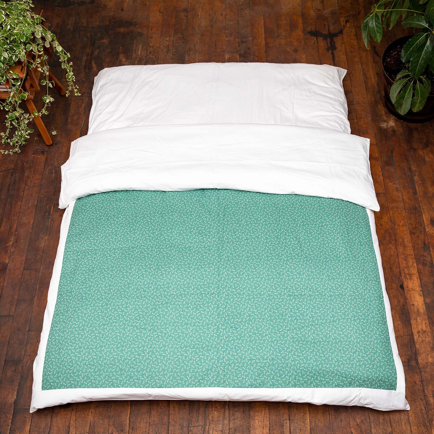 J-Life Tombo Teal Custom Kakefuton with Removable Cover_Kakefutons_Kakefuton with custom cover