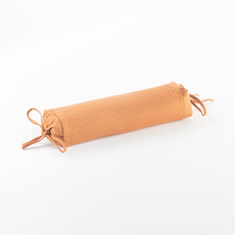 J-Life Seikai Ha Orange Buckwheat Hull Pillow_Pillows & Shams_Buckwheat Hull Pillow