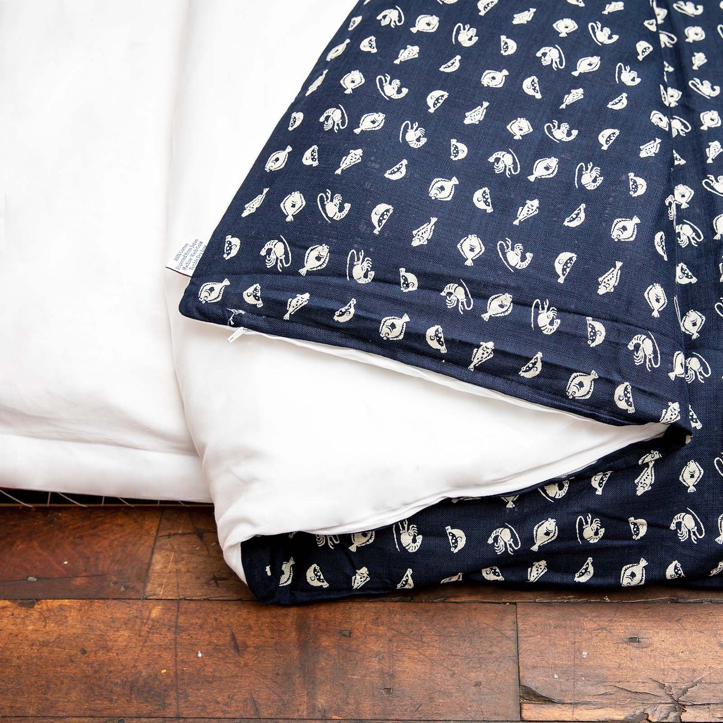 J-Life Marin Navy Custom Kakefuton with Removable Cover_Kakefutons_Kakefuton with custom cover_Japan Tradition_Sleep System_Handmade__1__2