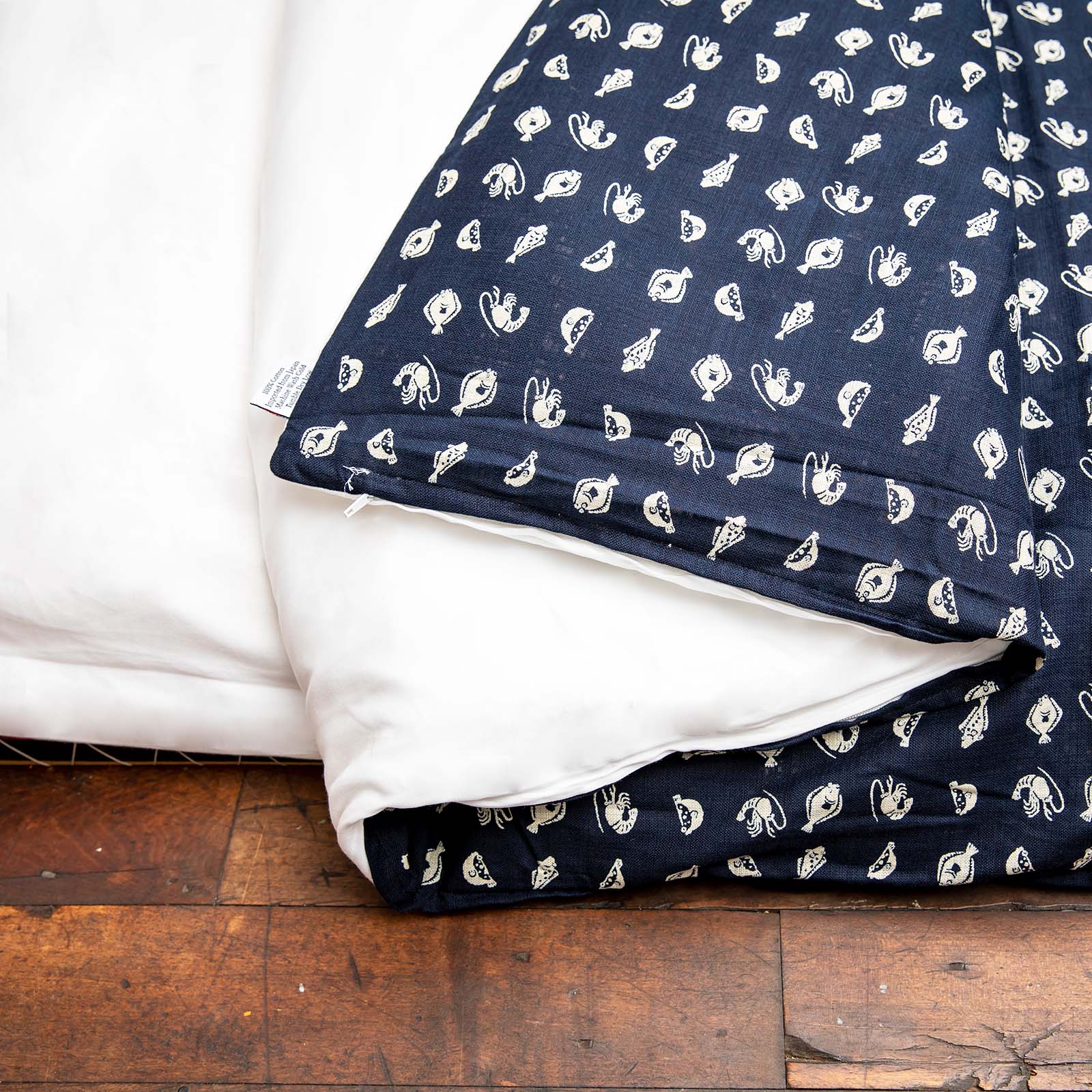 J-Life Marin Navy Custom Kakefuton with Removable Cover_Kakefutons_Kakefuton with custom cover_Japan Tradition_Sleep System_Handmade__1__2