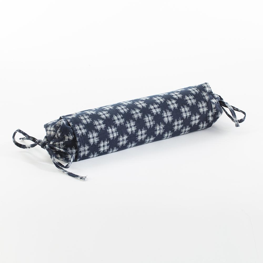 J-Life Hiro Navy Buckwheat Hull Pillow_Pillows & Shams_Buckwheat Hull Pillow