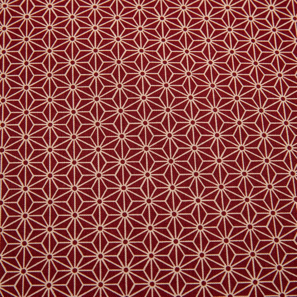 J-Life Asa No Ha Red Pillowcase_Pillows & Shams_Pillowcase_100% Cotton