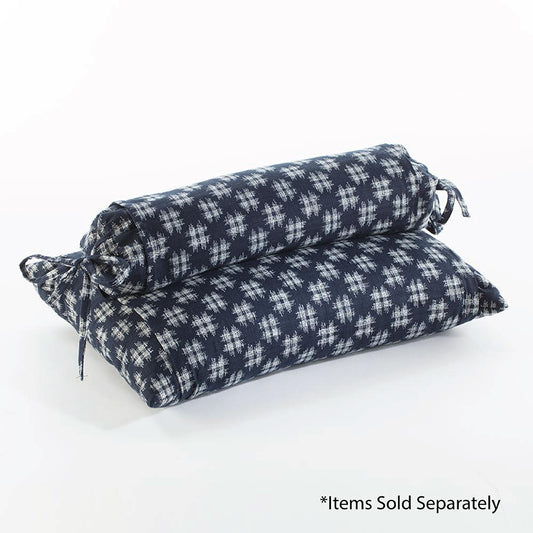 J-Life Hiro Navy Buckwheat Hull Pillow