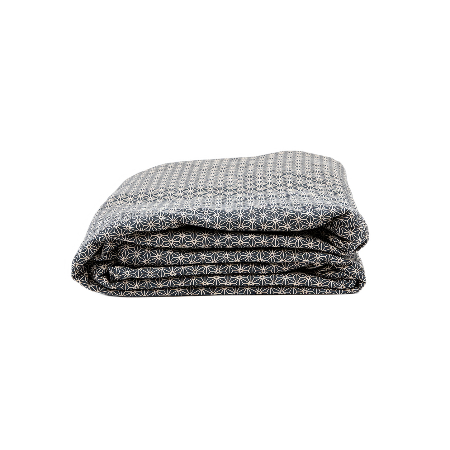 J-Life Asa No Ha Navy #2 Custom Kakefuton with Removable Cover_Kakefutons_Kakefuton with custom cover_Japan Tradition