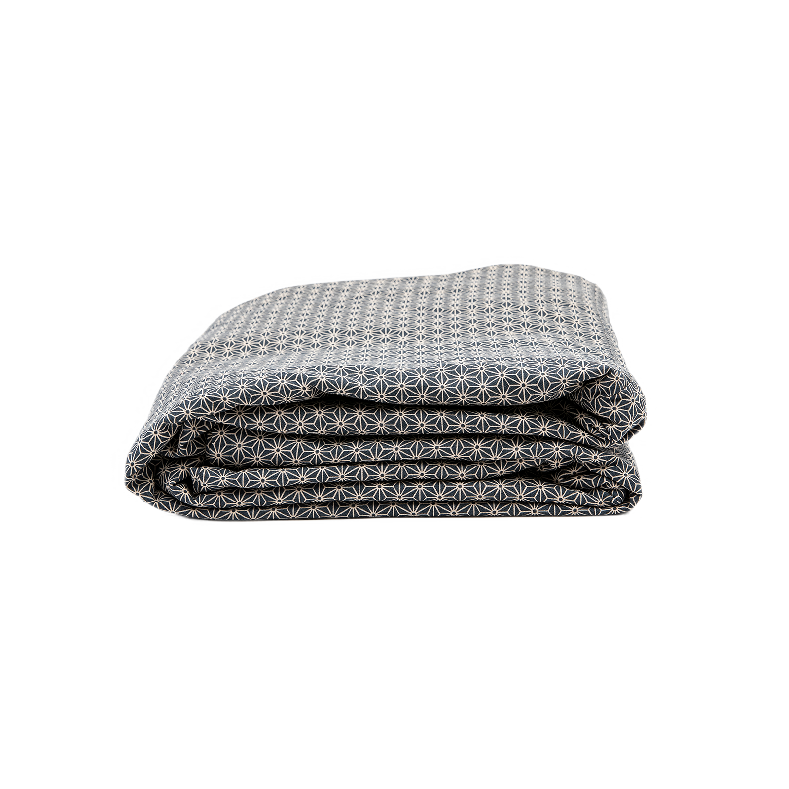J-Life Asa No Ha Navy #2 Custom Kakefuton with Removable Cover_Kakefutons_Kakefuton with custom cover_Japan Tradition