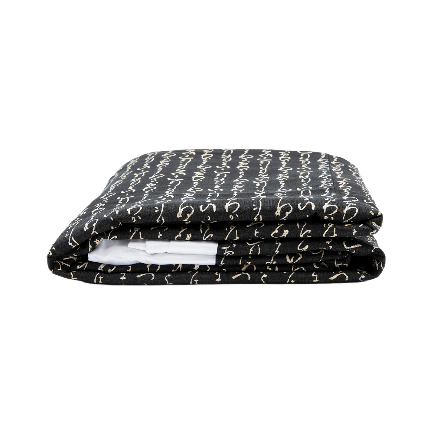 J-Life Kanji Black Custom Kakefuton with Removable Cover_Kakefutons_Kakefuton with custom cover