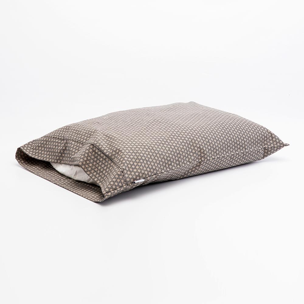 J-Life Asa No Ha Black Pillowcase