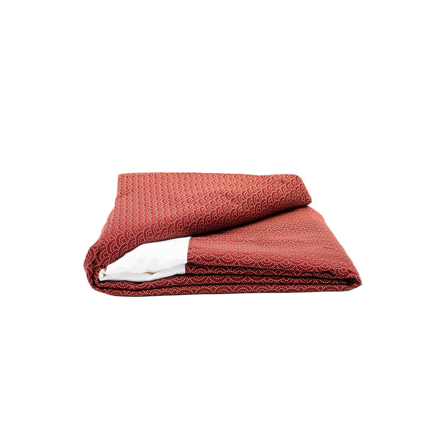 J-Life Seikai Ha Red Custom Kakefuton with Removable Cover_Kakefutons_Kakefuton with custom cover_Japan Tradition
