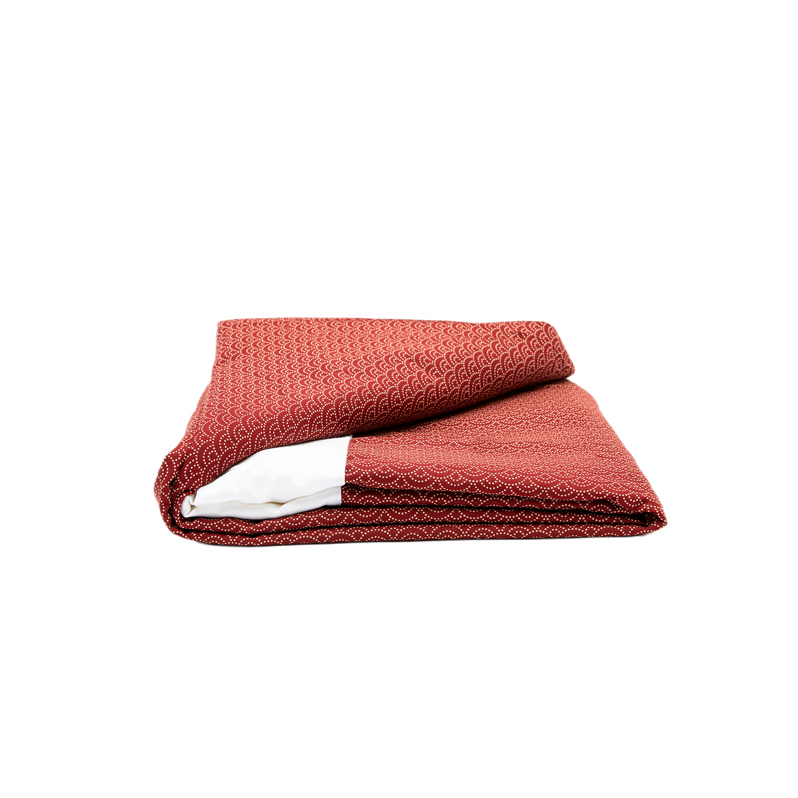 J-Life Seikai Ha Red Custom Kakefuton with Removable Cover_Kakefutons_Kakefuton with custom cover_Japan Tradition