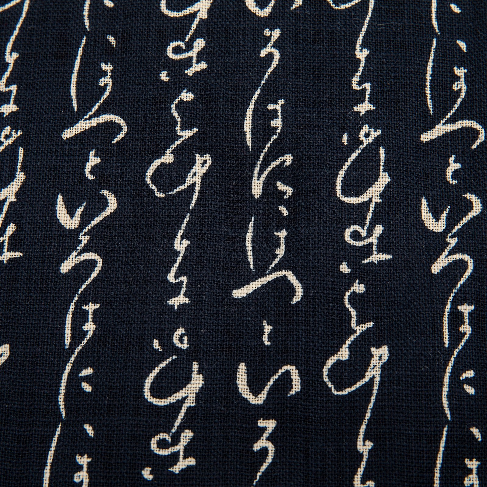 Imported Japanese Fabric - Kanji Navy_Fabric_Imported from Japan_100% Cotton_Japanese Sleep System