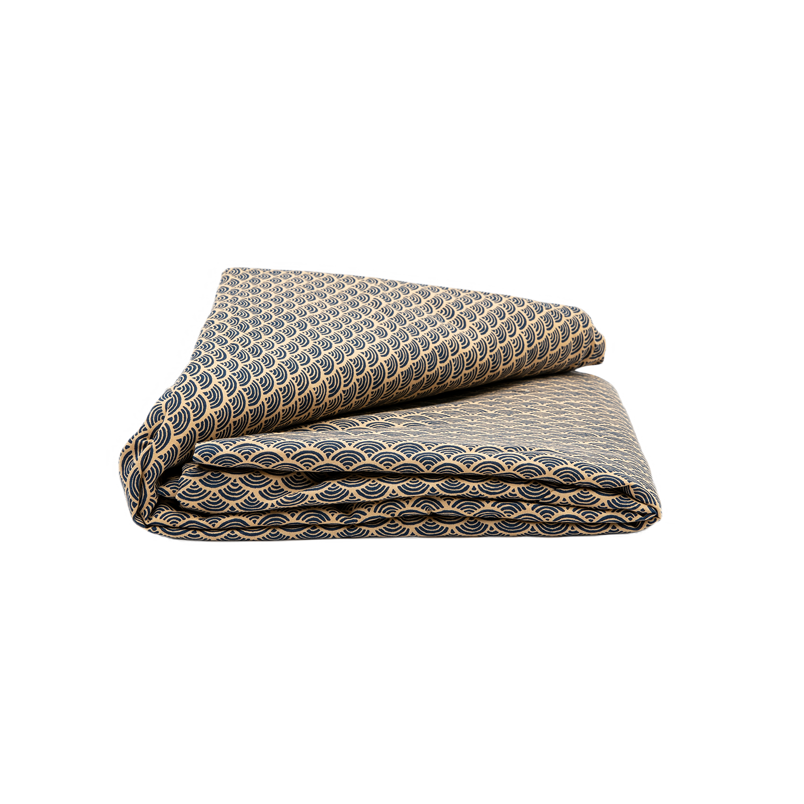 J-Life Nami Navy Custom Kakefuton with Removable Cover_Kakefutons_Kakefuton with custom cover_Japan Tradition_Sleep System_Handmade__1