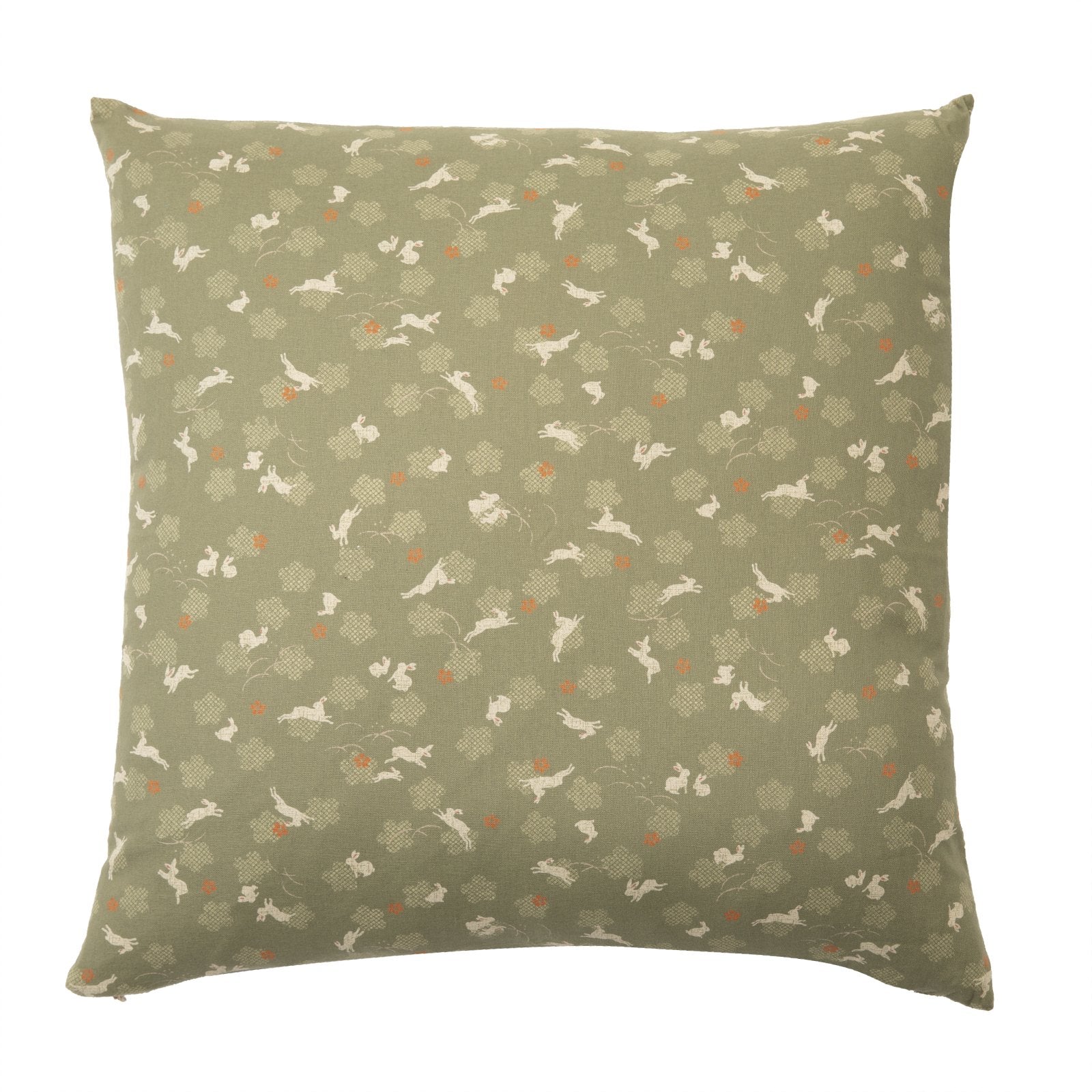 Usagi Green Throw Pillow