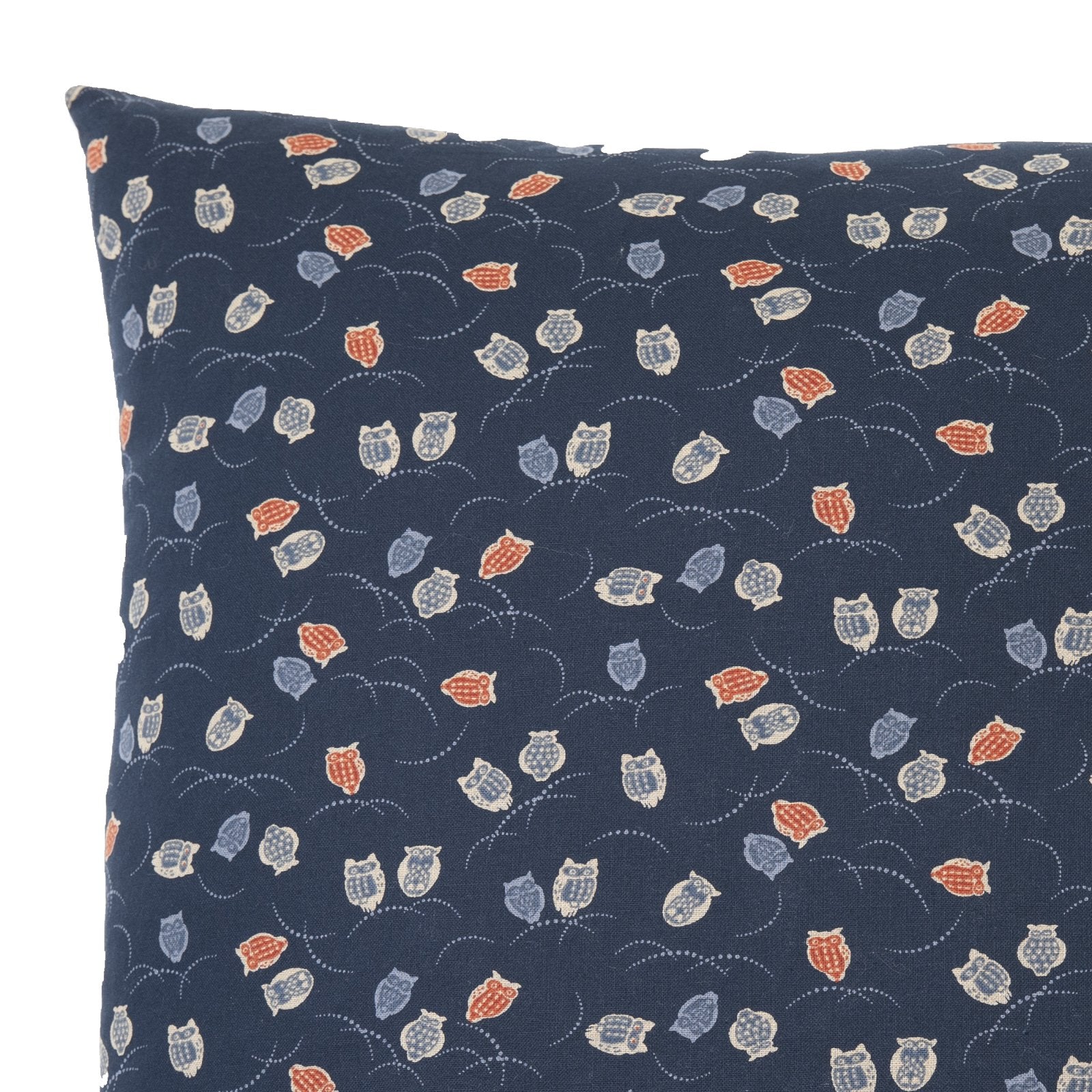Fukurou Navy Throw Pillow_Pillows & Shams
