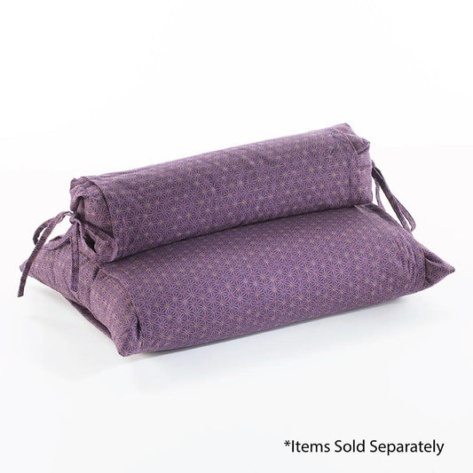 J-Life Asa No Ha Purple #3 Buckwheat Hull Pillow